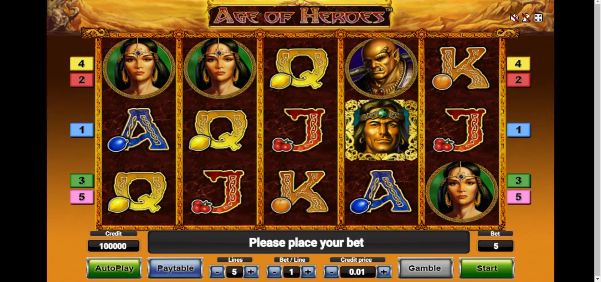Age Of Heroes Novomatic Logo